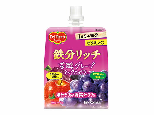 鉄分リッチ 芳醇グレープミックスゼリー 160g