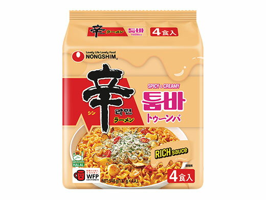 辛ラーメントゥーンバ 袋 137g(めん106g)4食入り